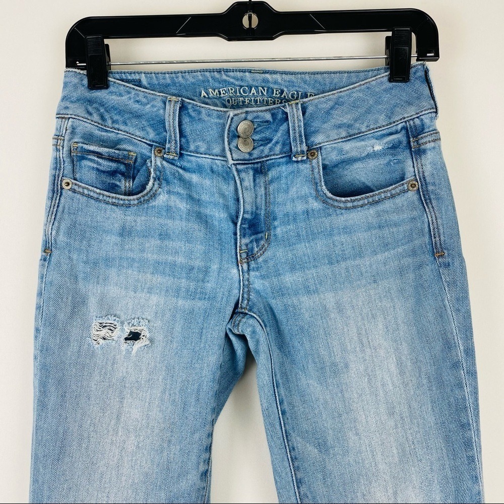 American Eagle Artist Crop Stretch‎ Distressed Jean - Picture 3 of 7